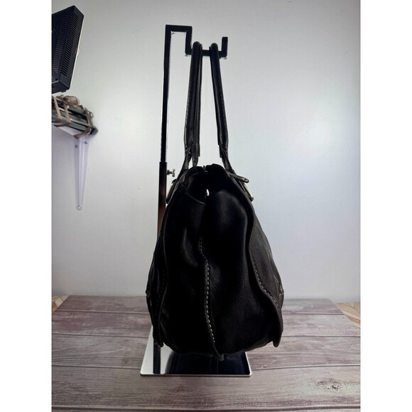 TENTAZIONE DUE Italian Brown Genuine Leather Shoulder Bag Purse Handbag Italy - Picture 5 of 16
